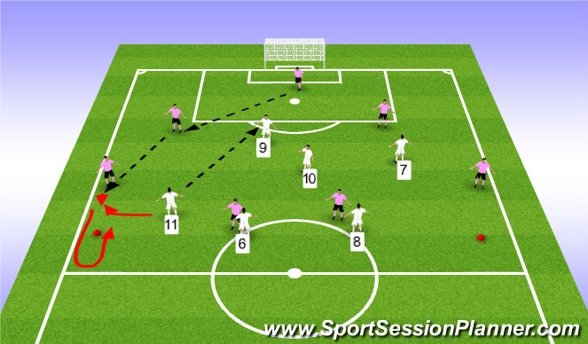 Football/Soccer Session Plan Drill (Colour): GRP 2a