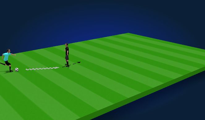 Football/Soccer Session Plan Drill (Colour): Tunnel