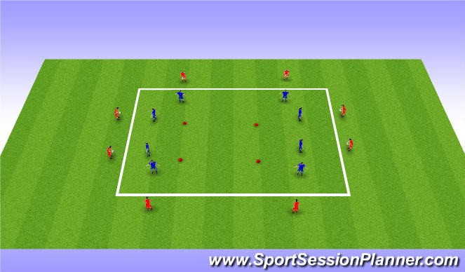 Football/Soccer Session Plan Drill (Colour): Screen 1