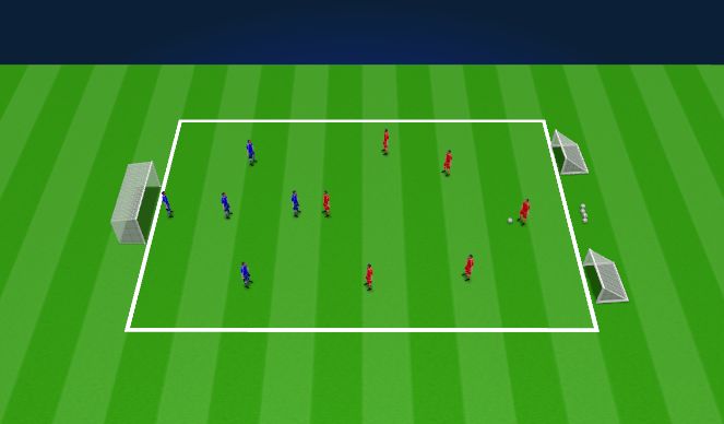 Football/Soccer Session Plan Drill (Colour): Final third