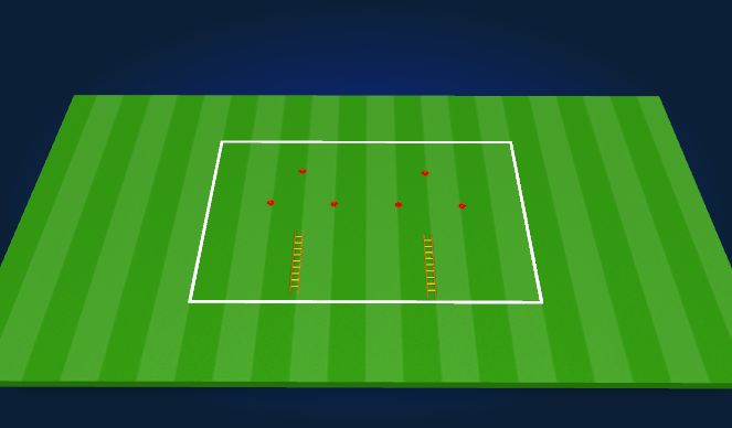 Football/Soccer Session Plan Drill (Colour): Fitness Station 2