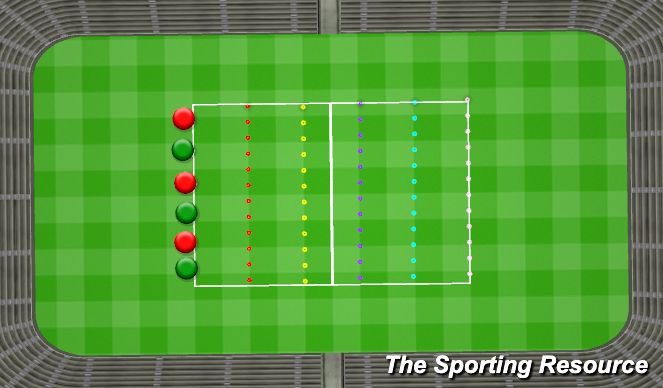 Football/Soccer Session Plan Drill (Colour): Animation 1