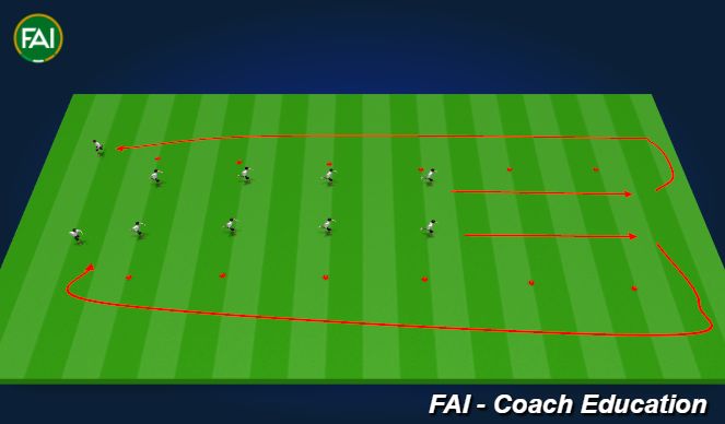 Football/Soccer Session Plan Drill (Colour): Fifa 11+