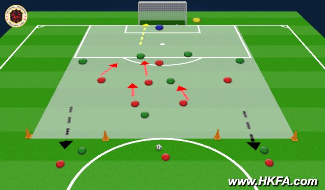 Football/Soccer Session Plan Drill (Colour): T2