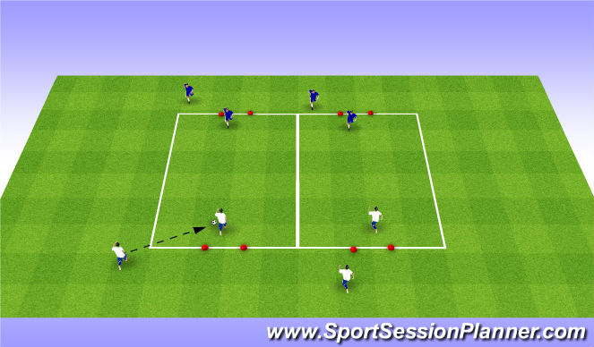 Football/Soccer Session Plan Drill (Colour): Main Theme 2