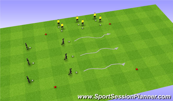Football/Soccer Session Plan Drill (Colour): Drill