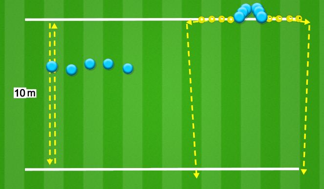 Football/Soccer Session Plan Drill (Colour): Physical warm-up