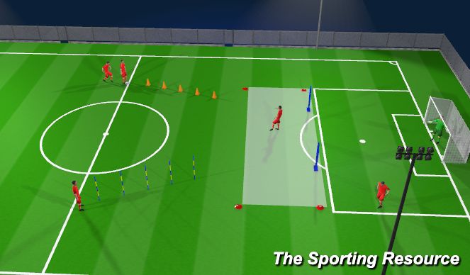 Football/Soccer Session Plan Drill (Colour): Animation 1