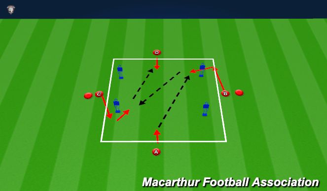 Football/Soccer Session Plan Drill (Colour): Pattern 1
