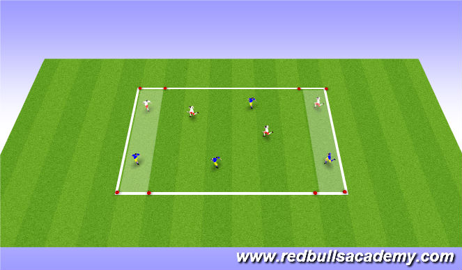 Football/Soccer Session Plan Drill (Colour): Practice 2