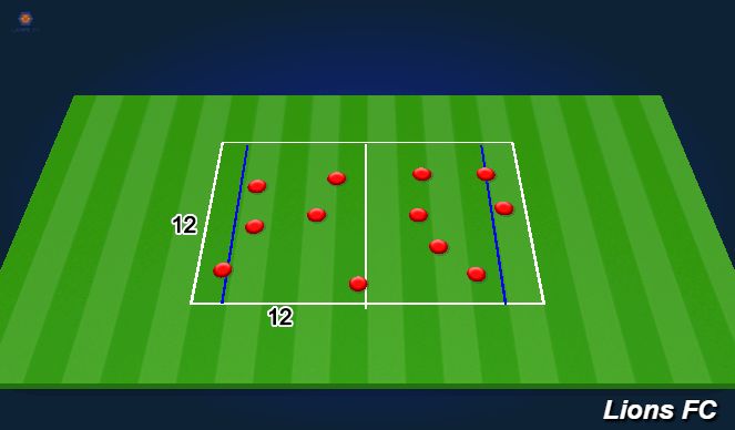 Football/Soccer Session Plan Drill (Colour): ball mastery