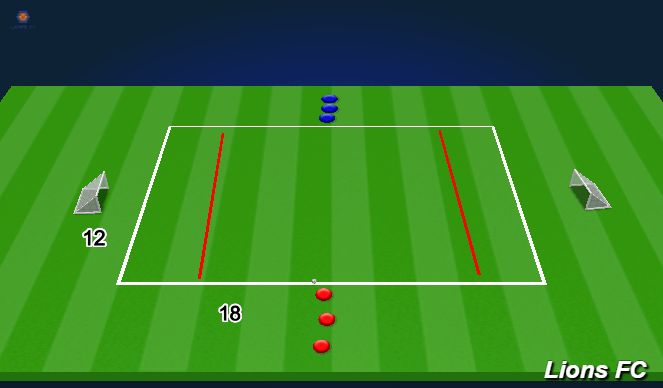 Football/Soccer Session Plan Drill (Colour): tech practice