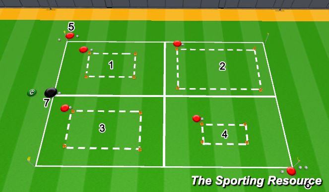Football/Soccer Session Plan Drill (Colour): Animation 1