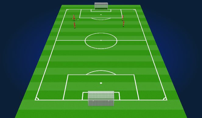 Football/Soccer Session Plan Drill (Colour): Long Ball Game