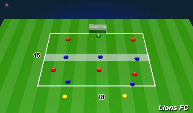 Football/Soccer Session Plan Drill (Colour): technical practice