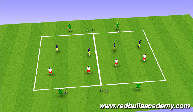 Football/Soccer Session Plan Drill (Colour): Main Activity