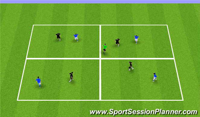 Football/Soccer Session Plan Drill (Colour): Optional: Possession