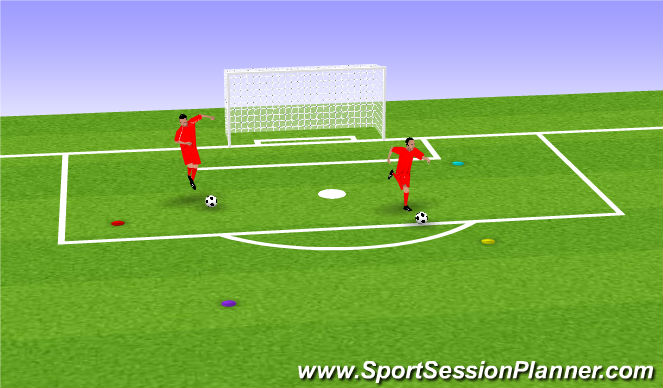 Football/Soccer Session Plan Drill (Colour): I Spy