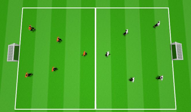 Football/Soccer Session Plan Drill (Colour): End Scrimmage