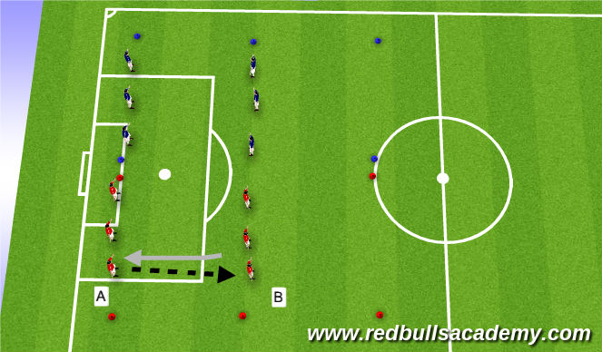 Football/Soccer Session Plan Drill (Colour): Warm Up