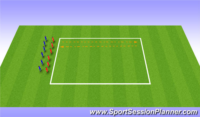 Football/Soccer Session Plan Drill (Colour): Cool Down 15 min