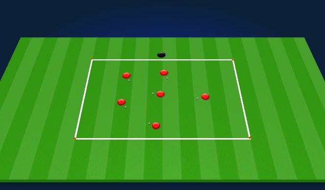 Football/Soccer Session Plan Drill (Colour): Dribbling warm up