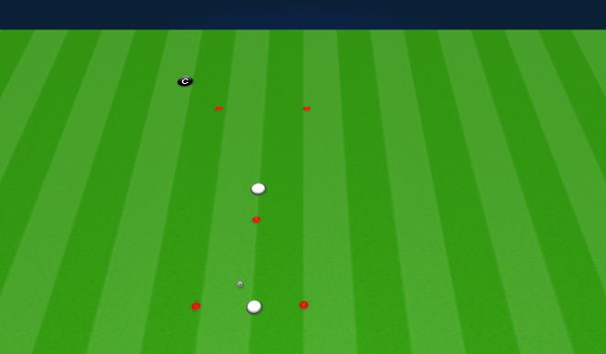 Football/Soccer Session Plan Drill (Colour): Touch and Dribble V1