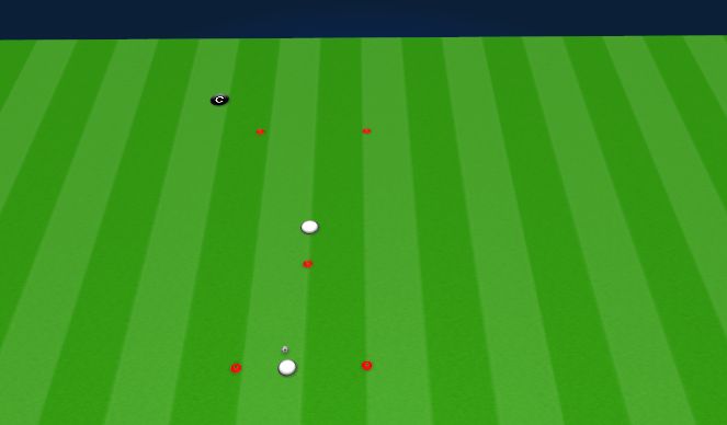 Football/Soccer Session Plan Drill (Colour): Touch and Dribble V2