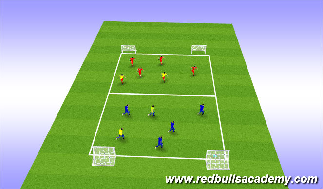 Football/Soccer Session Plan Drill (Colour): battleship