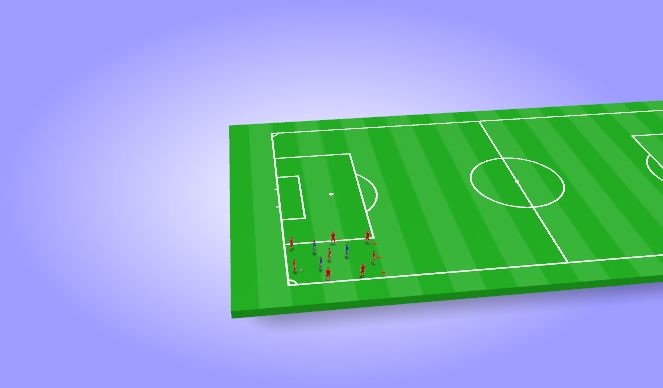 Football/Soccer Session Plan Drill (Colour): Screen 3