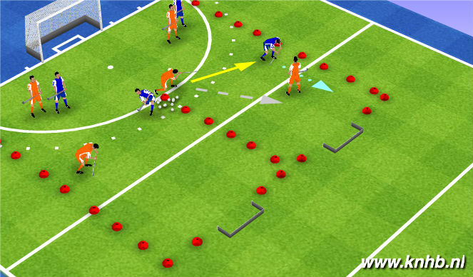 Hockey Session Plan Drill (Colour): Screen 1
