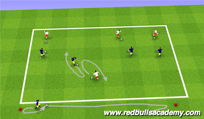 Football/Soccer Session Plan Drill (Colour): Main Theme