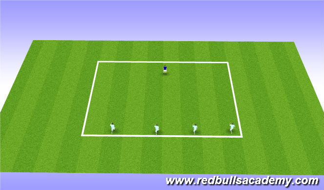 Football/Soccer Session Plan Drill (Colour): Warm up
