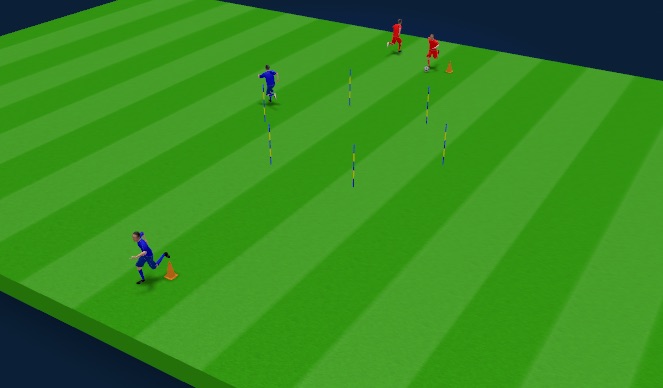 Football/Soccer Session Plan Drill (Colour): Animation 1