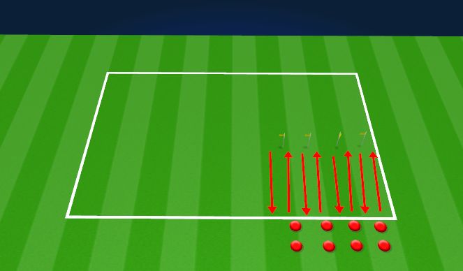 Football/Soccer Session Plan Drill (Colour): Warm Up