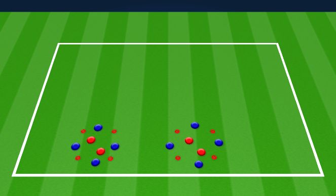 Football/Soccer Session Plan Drill (Colour): Warm Up Part 2
