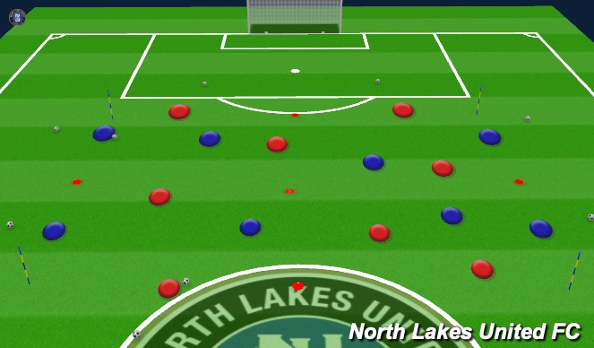 Football/Soccer Session Plan Drill (Colour): Positional game
