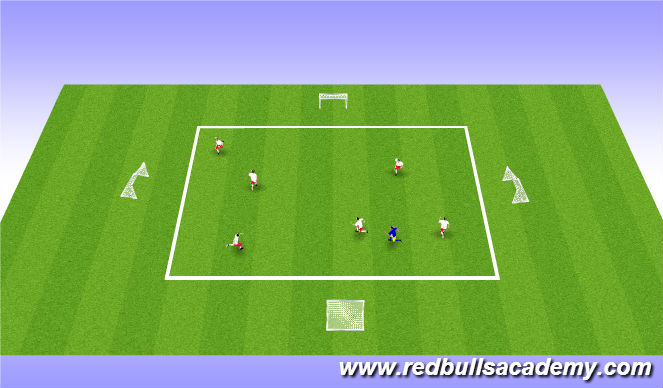 Football/Soccer Session Plan Drill (Colour): Warm Up