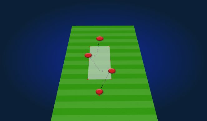 Football/Soccer Session Plan Drill (Colour): Quick Combination Drill