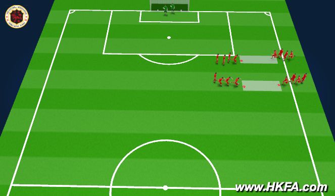 Football/Soccer Session Plan Drill (Colour): Warm Up