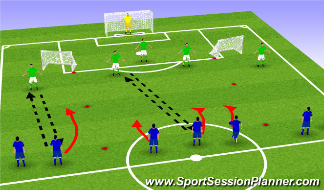 Football/Soccer Session Plan Drill (Colour): Layer 1