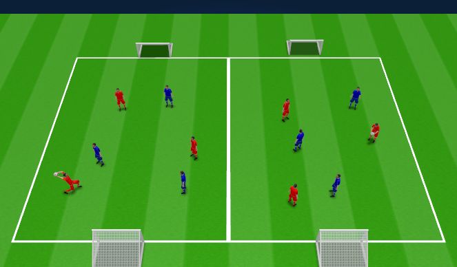 Football/Soccer Session Plan Drill (Colour): Activation Exercise