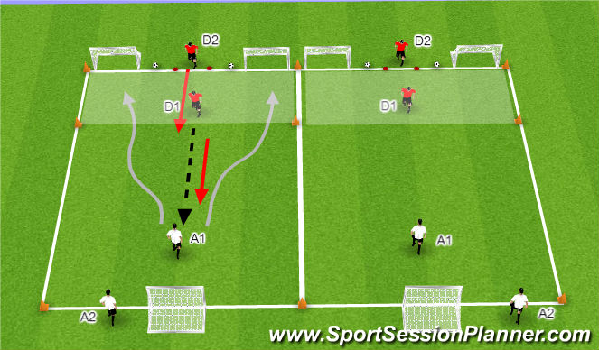 Football/Soccer Session Plan Drill (Colour): Ball mastery 1