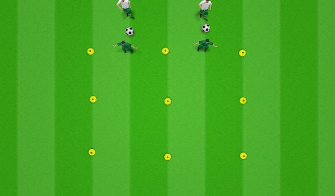 Football/Soccer Session Plan Drill (Colour): Ladder