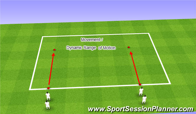 Football/Soccer Session Plan Drill (Colour): Warm Up