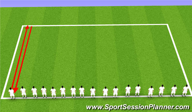 Football/Soccer Session Plan Drill (Colour): Cooldown