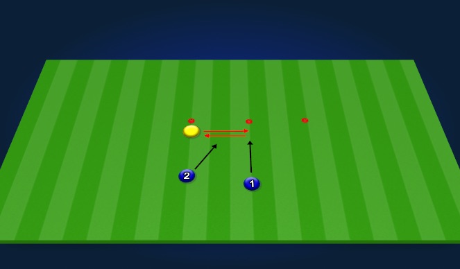 Football/Soccer Session Plan Drill (Colour): Diving Warmup - across, Volley, across Dive