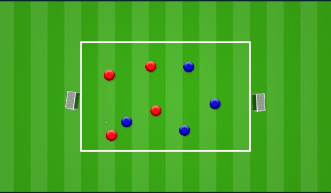 Football/Soccer Session Plan Drill (Colour): SSG W variation