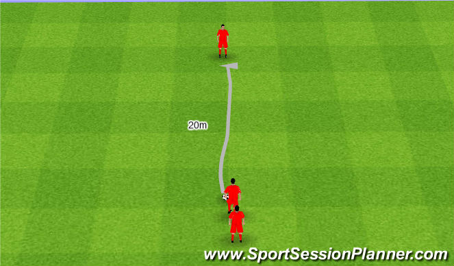 Football/Soccer Session Plan Drill (Colour): Głowa do góry podczas prowadzenia piłki.