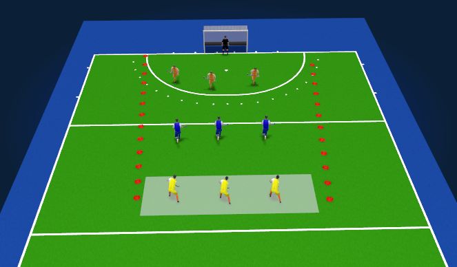 Hockey Session Plan Drill (Colour): Walsen
